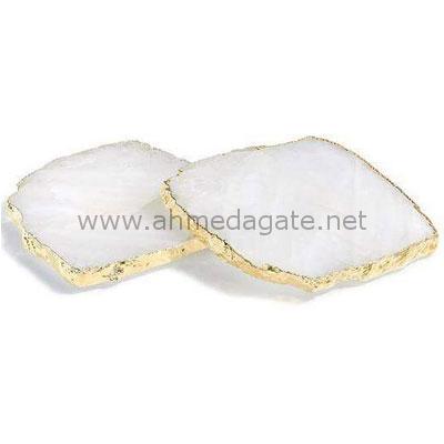White Agate Slice